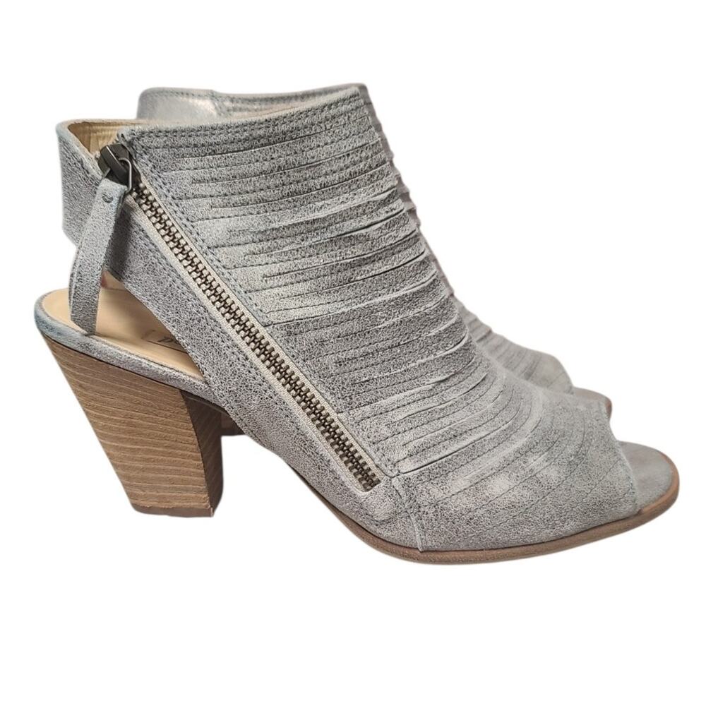 Paul Green Cayanne Grey Peep Toe Booties Size 8 (UK 5.5)